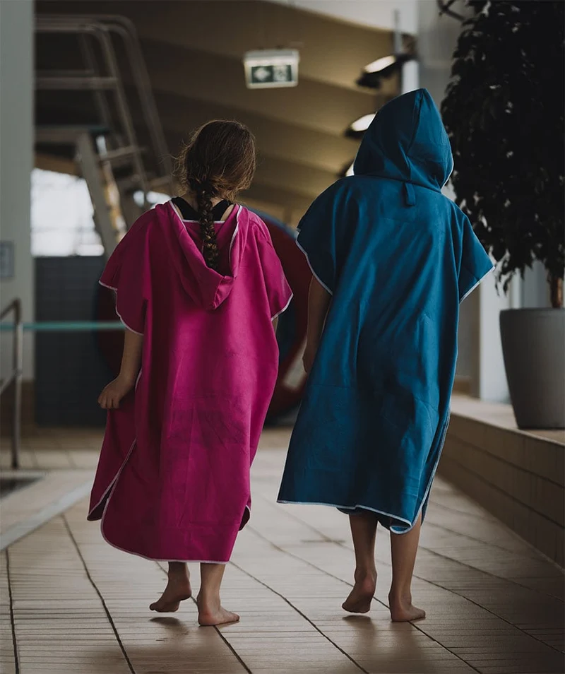 Watery Badeponcho für Junioren (6-15) - Mikrofaser - Rosa