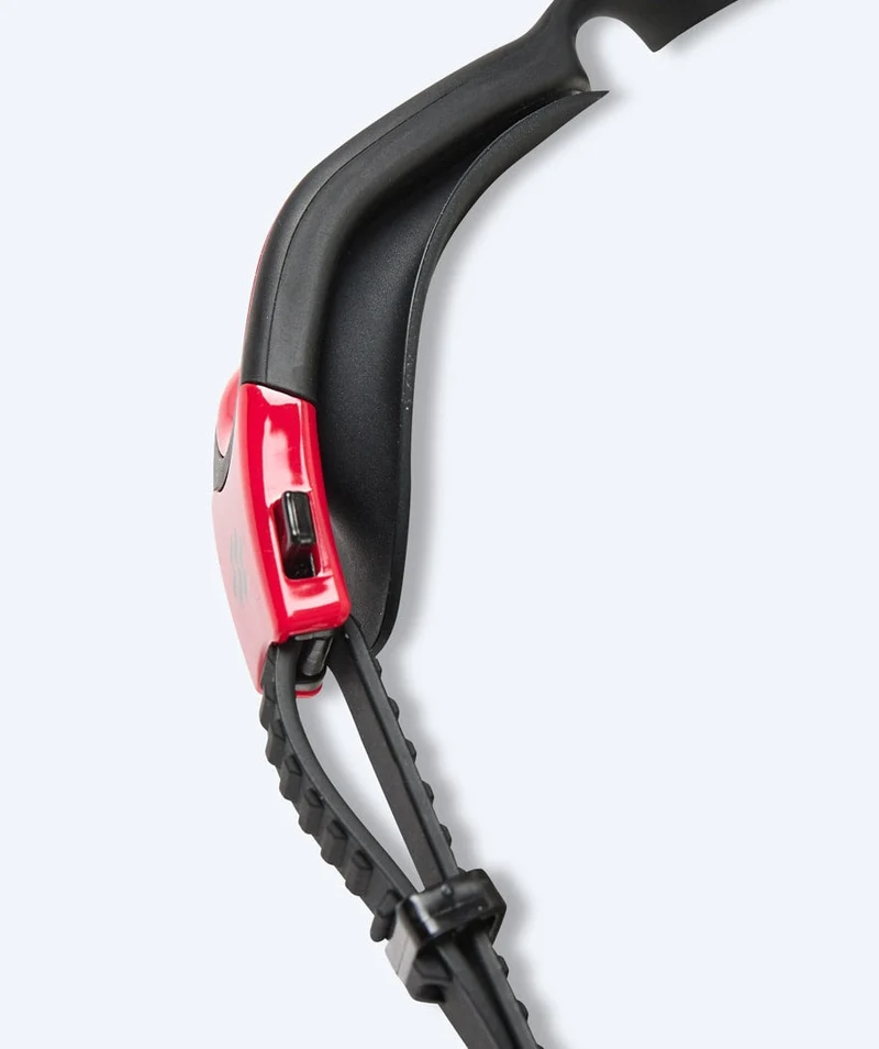 Watery Schwimmbrille für Freizeitschwimmer - Raven Active - Schwarz/Rot 1.0