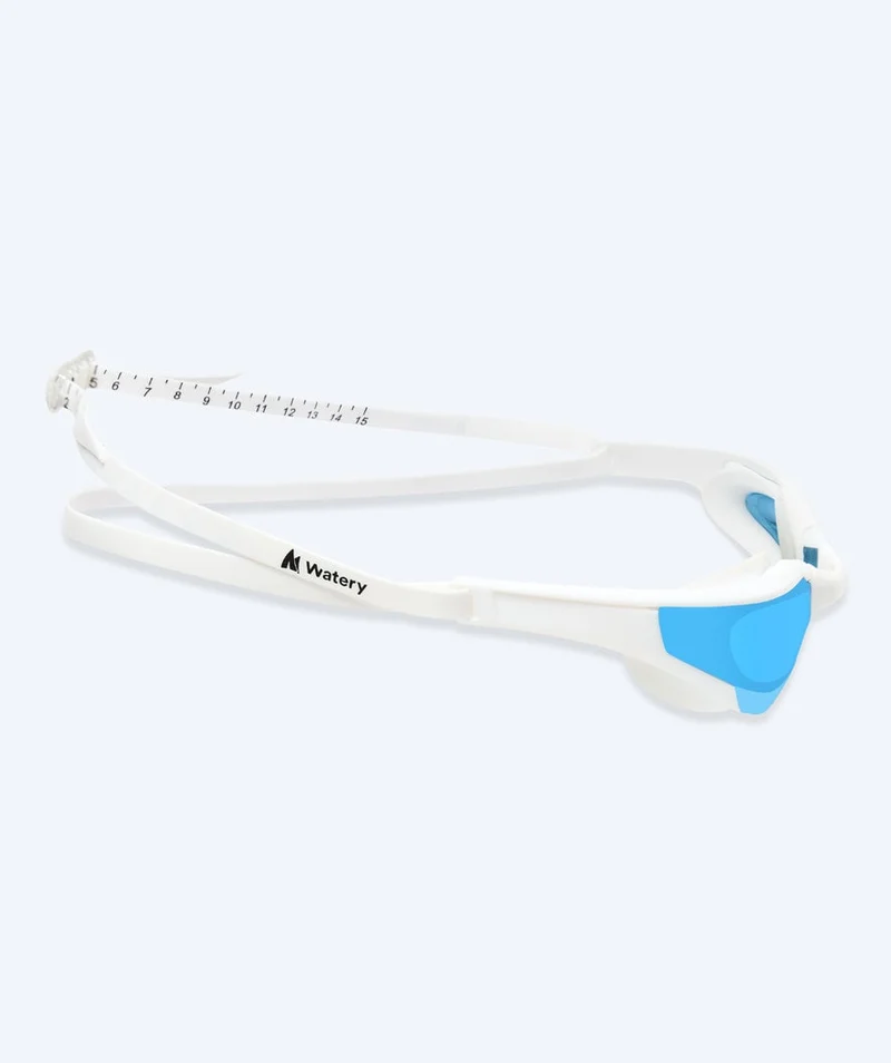 Watery Schwimmbrille - Instinct Elite Mirror - Weiß/Blau