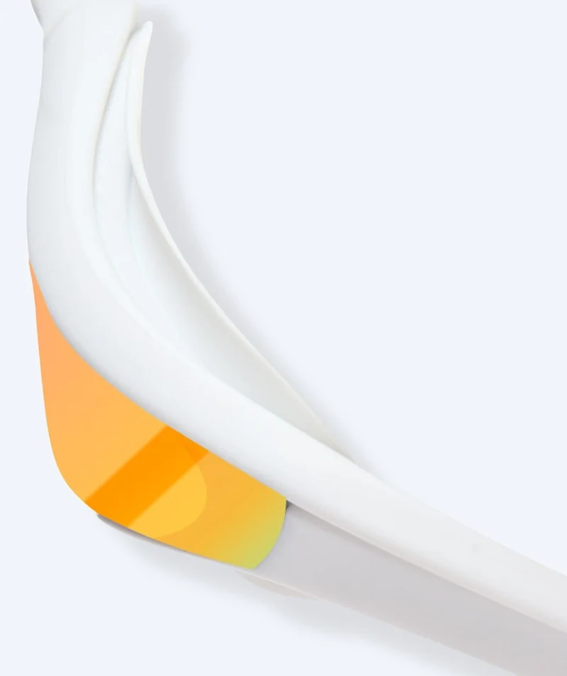 Watery Schwimmbrille - Instinct Elite Mirror - Weiß/Gold