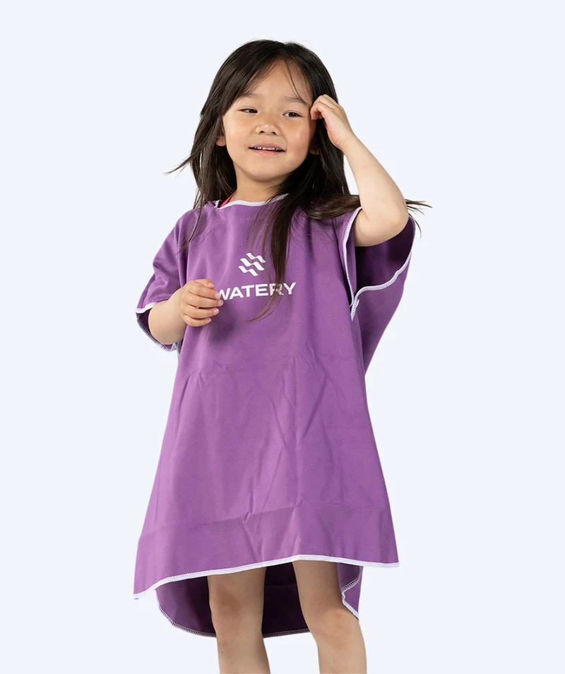 Watery Badeponcho für Kinder (1-6) - Mikrofaser - Lila