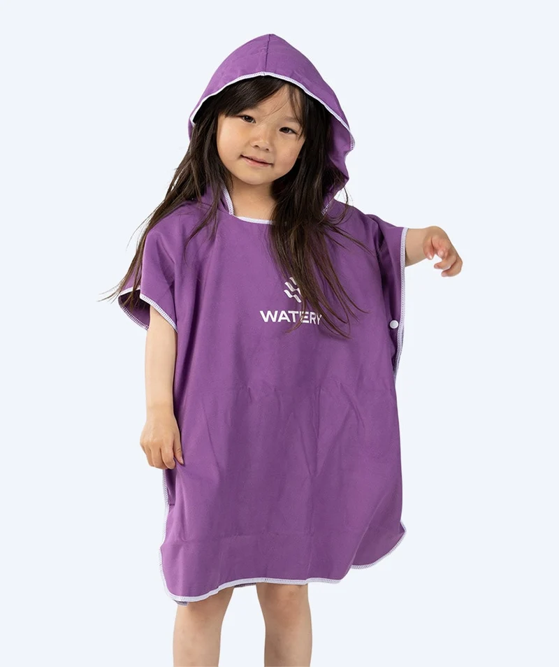Watery Badeponcho für Kinder (1-6) - Mikrofaser - Lila