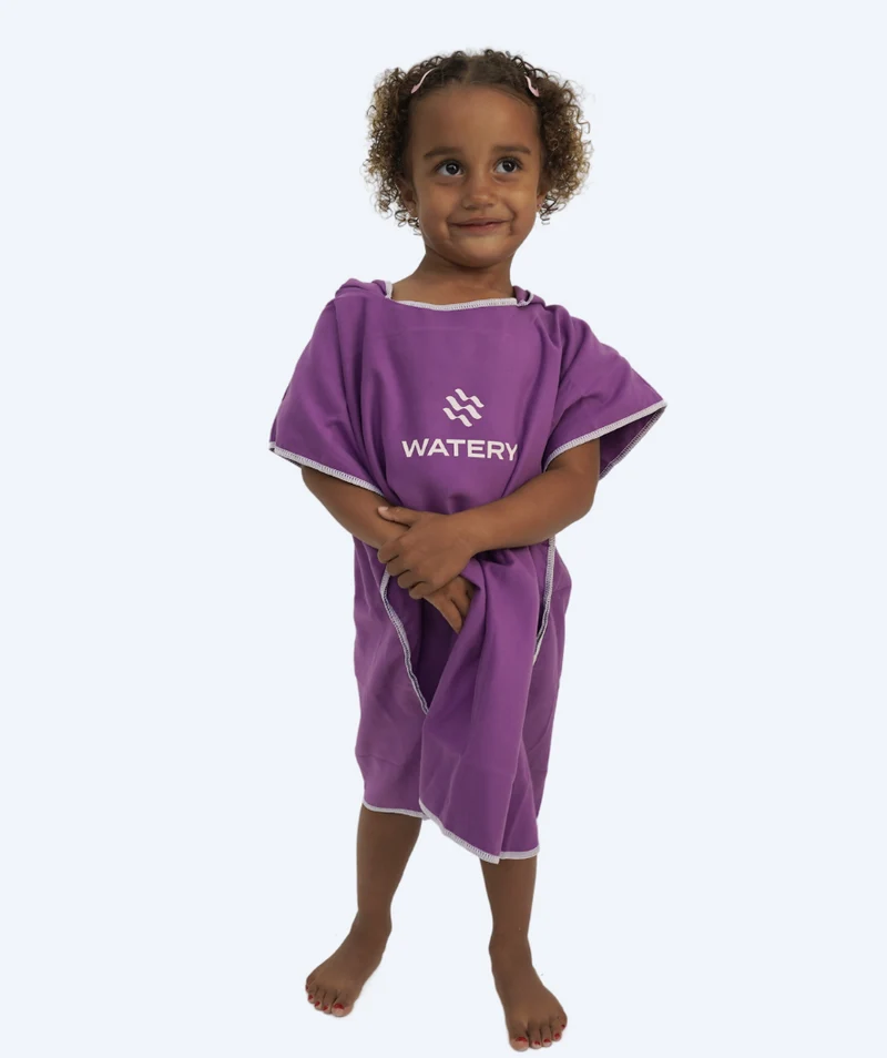 Watery Badeponcho für Kinder (1-6) - Mikrofaser - Lila