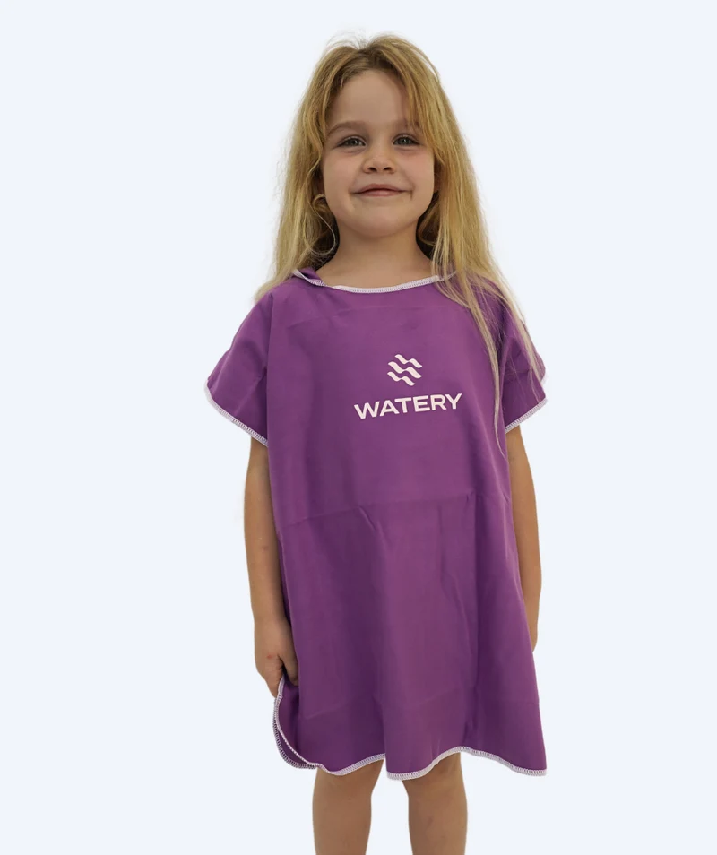 Watery Badeponcho für Kinder (1-6) - Mikrofaser - Lila