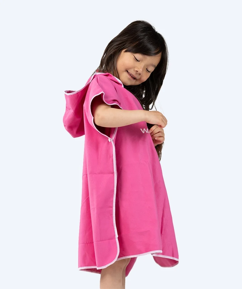 Watery Badeponcho für Kinder (1-6) - Mikrofaser - Rosa