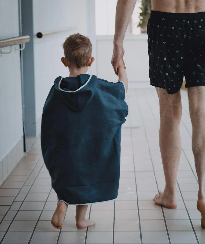 Watery Badeponcho für Kinder (1-6) - Mikrofaser - Rosa