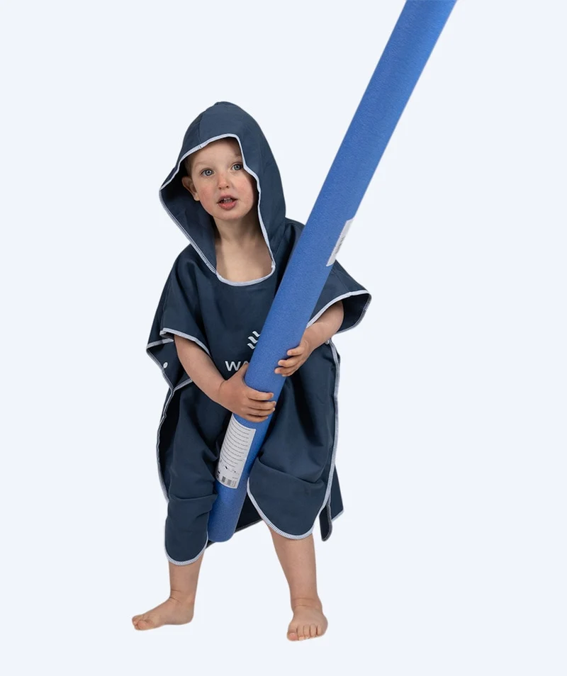 Watery Badeponcho für Kinder (1-6) - Mikrofaser - Dunkelblau
