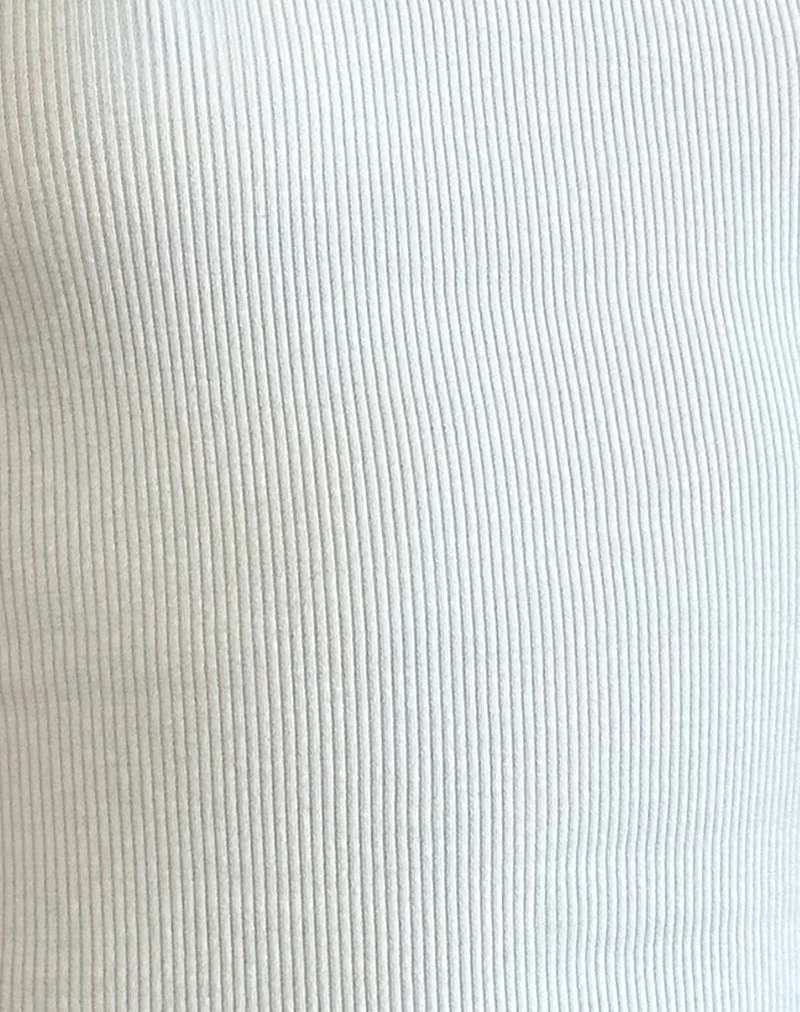 Dudley Geripptes Westenoberteil in Off White