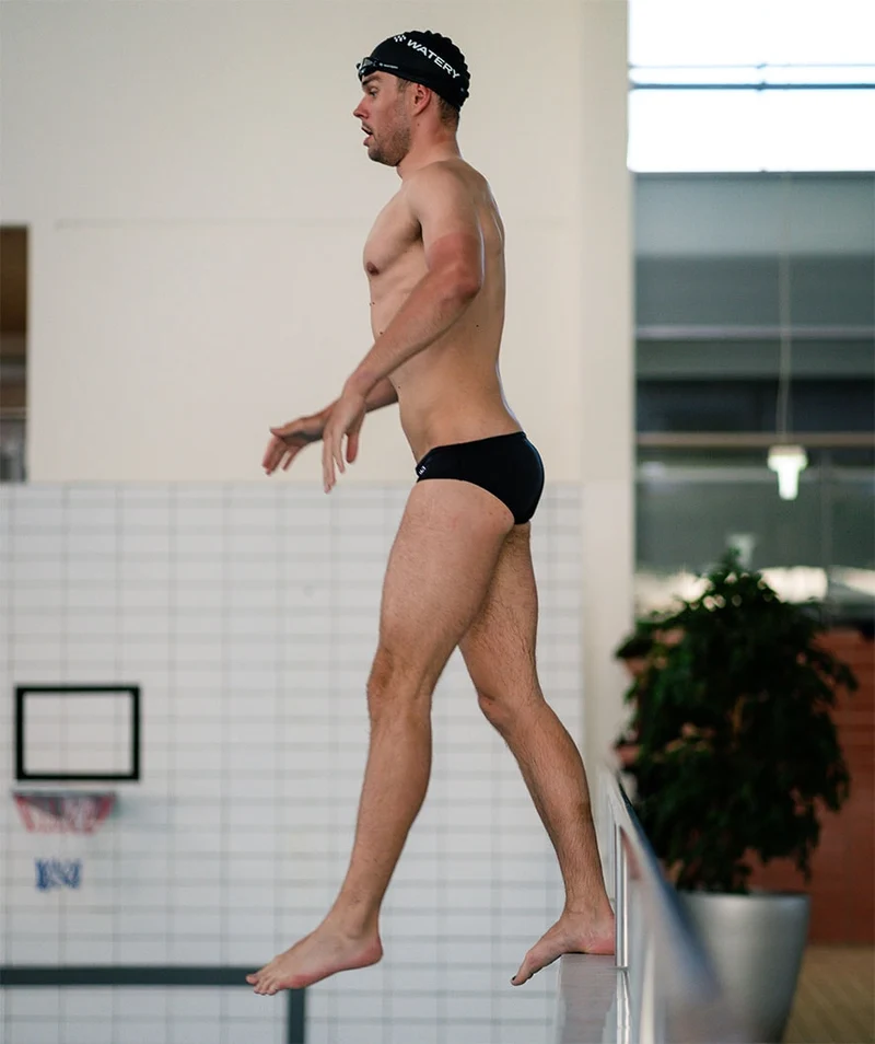 Watery Badeslip für Herren - Budgie Eco - Schwarz