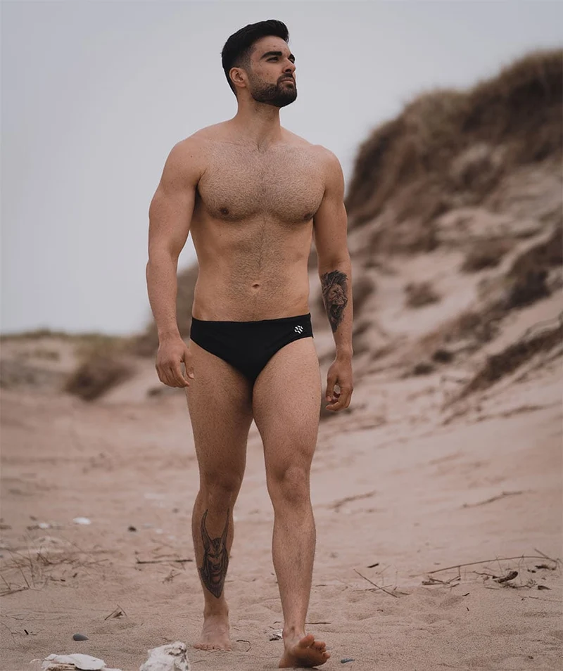 Watery Badeslip für Herren - Budgie Eco - Schwarz