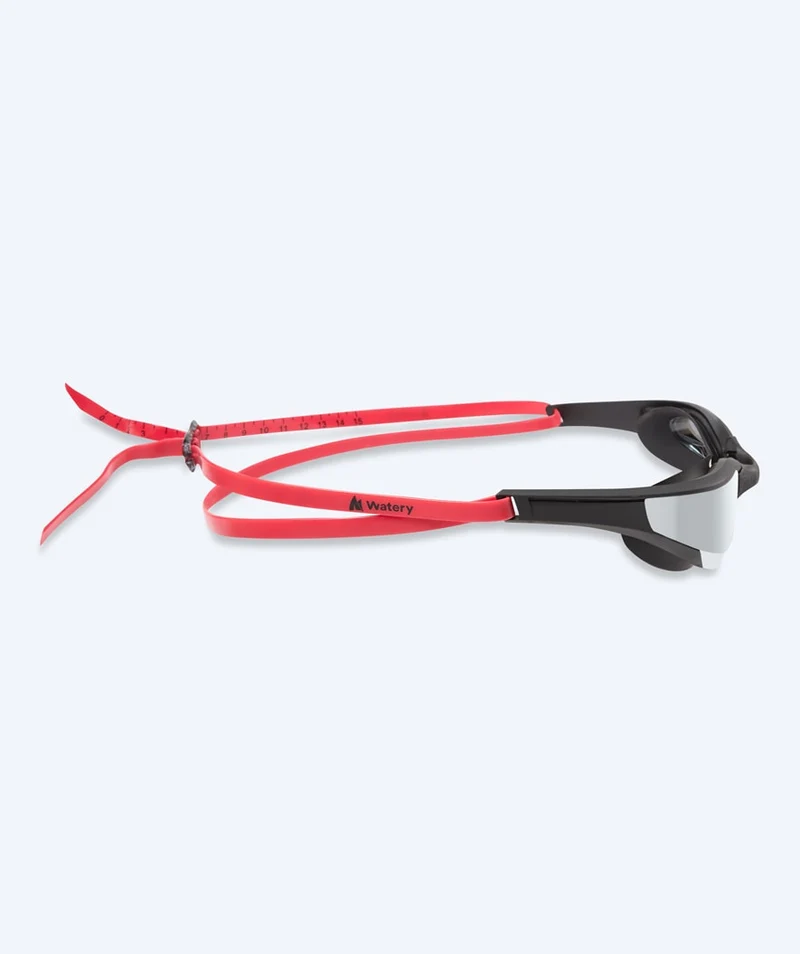 Watery Schwimmbrille - Instinct Elite Mirror - Rot/Silber