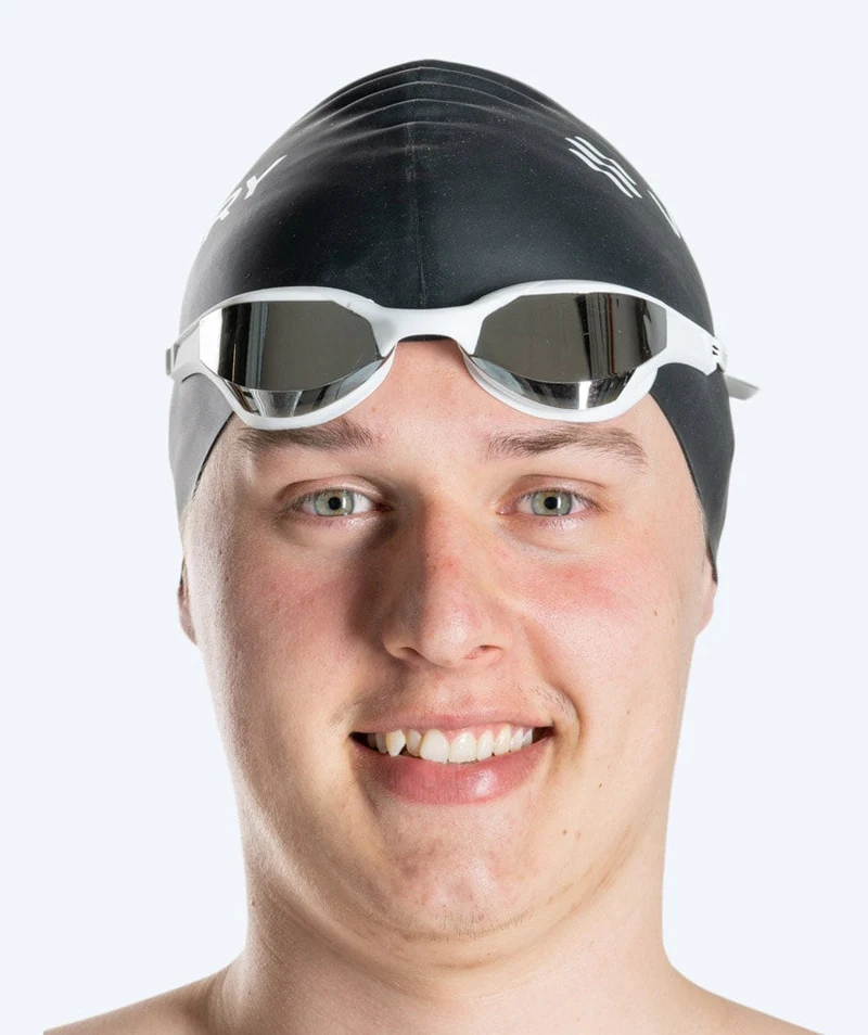 Watery Schwimmbrille - Instinct Elite Mirror - Weiß/Silber