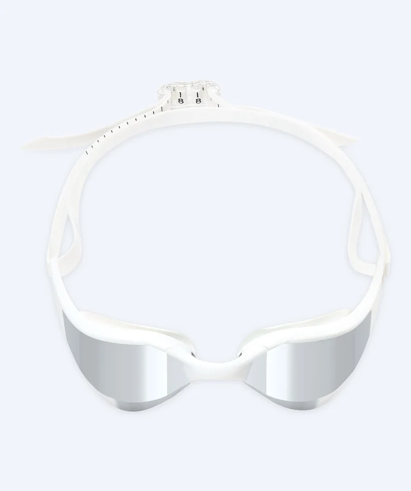 Watery Schwimmbrille - Instinct Elite Mirror - Weiß/Silber