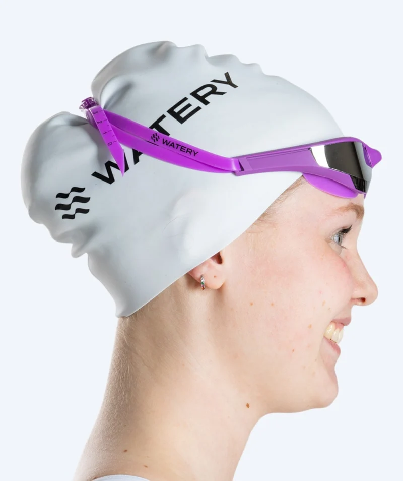 Watery Schwimmbrille - Instinct Elite Mirror - Lila/Silber