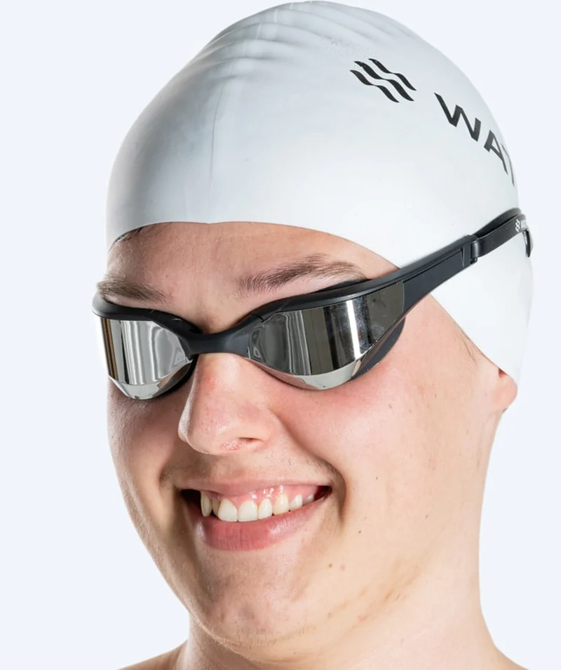 Watery Schwimmbrille - Instinct Elite Mirror - Schwarz/Silber