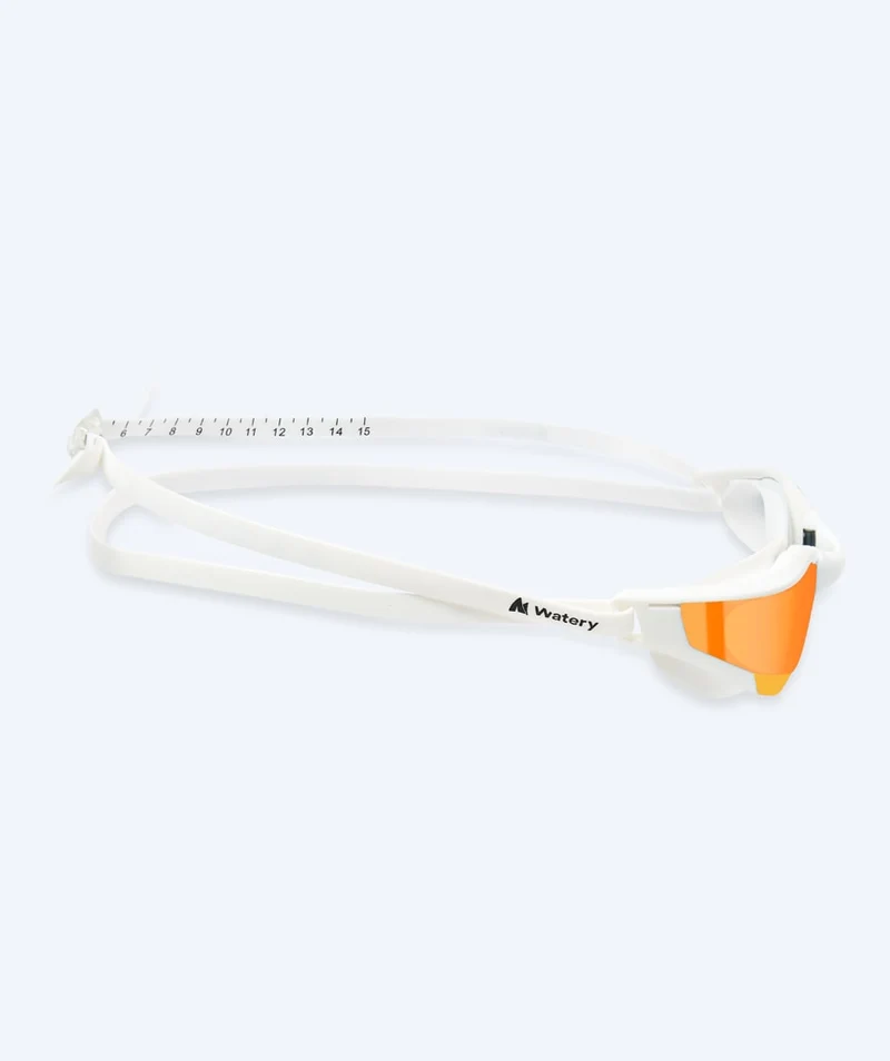 Watery Schwimmbrille - Instinct Ultra Mirror - Weiß/Gold