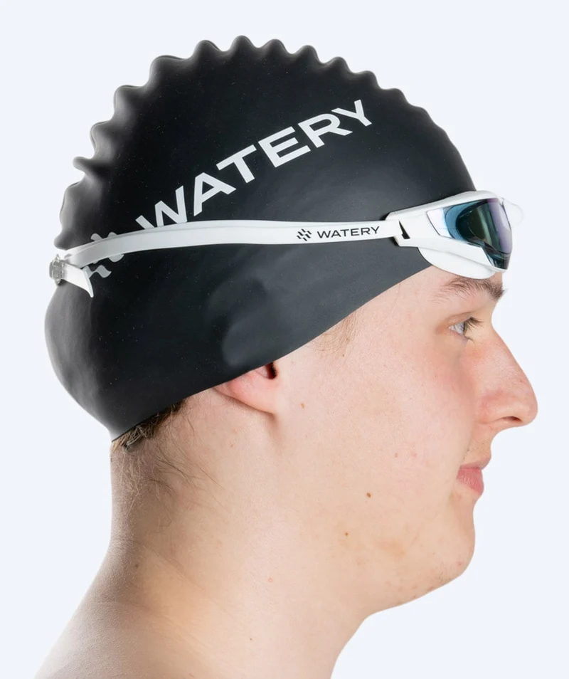 Watery Schwimmbrille - Instinct Ultra Mirror - Weiß/Gold