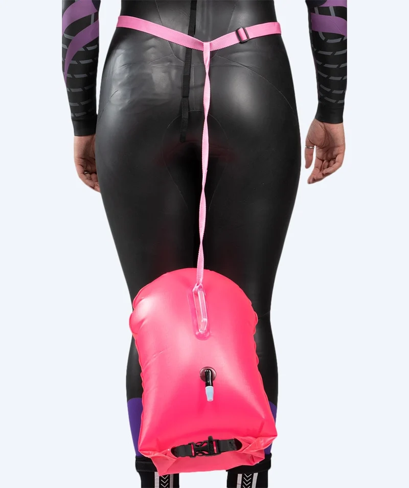 Watery Schwimmboje für Schwimmer - Window PVC 28L - Rosa