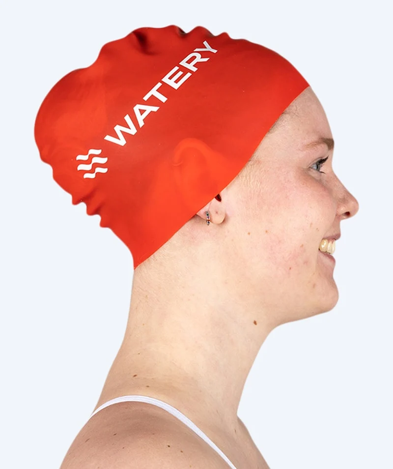 Watery Badekappe (ab 10 Jahre) - Signature - Rot