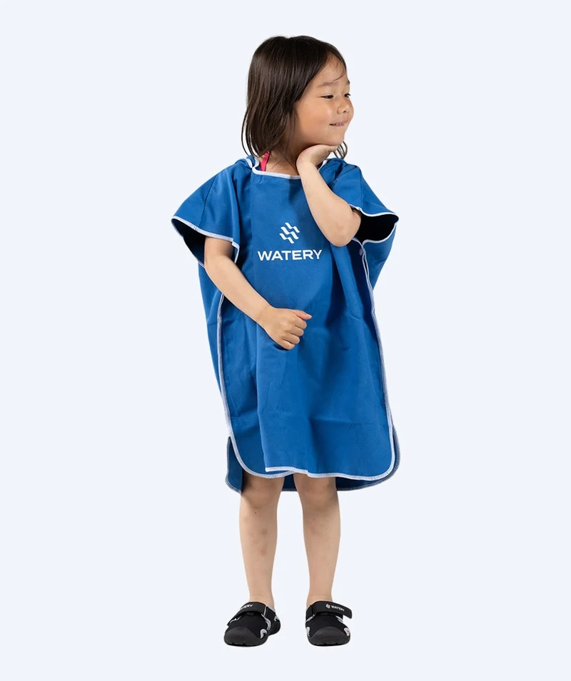Watery Badeponcho für Kinder (1-6) - Mikrofaser - Royal Blue