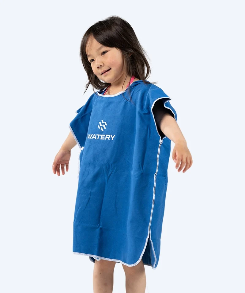 Watery Badeponcho für Kinder (1-6) - Mikrofaser - Royal Blue