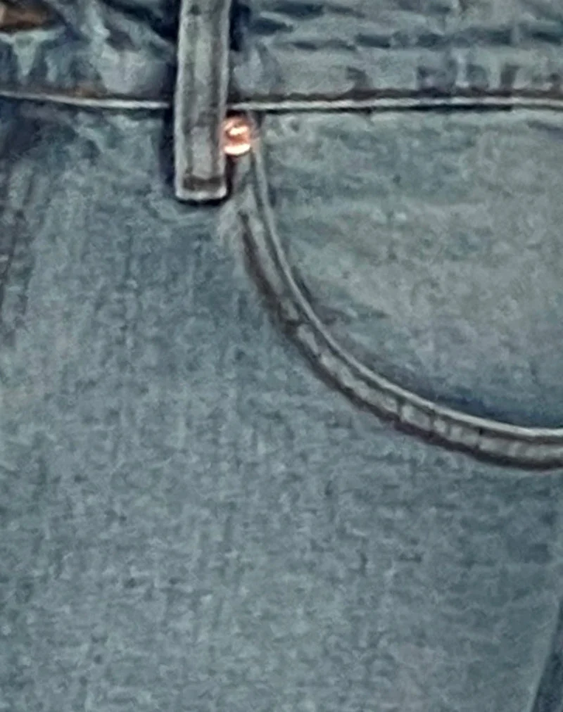 Geräumige Low Rise Jeans in Vintage Bleach