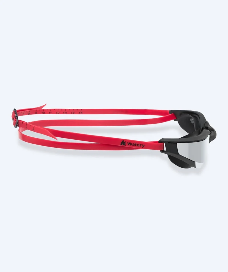 Watery Schwimmbrille - Instinct Ultra Mirror - Rot/Silber