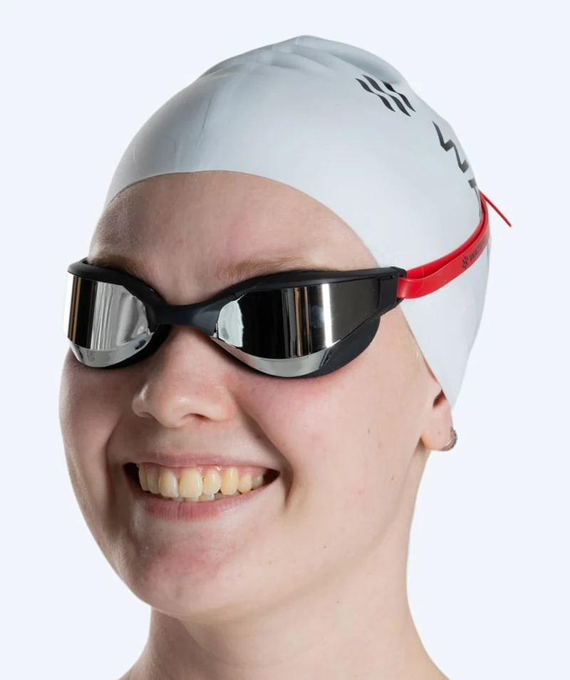 Watery Schwimmbrille - Instinct Ultra Mirror - Rot/Silber