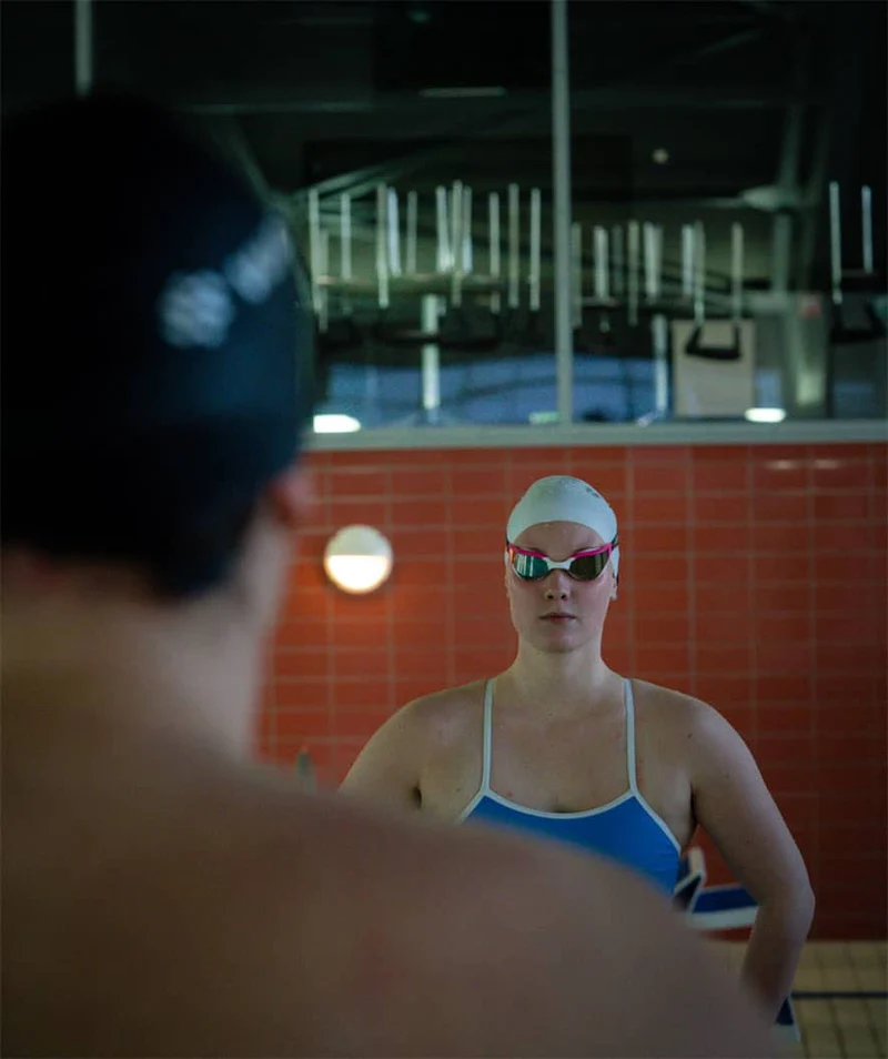 Watery Schwimmbrille - Instinct Ultra Mirror - Rot/Silber