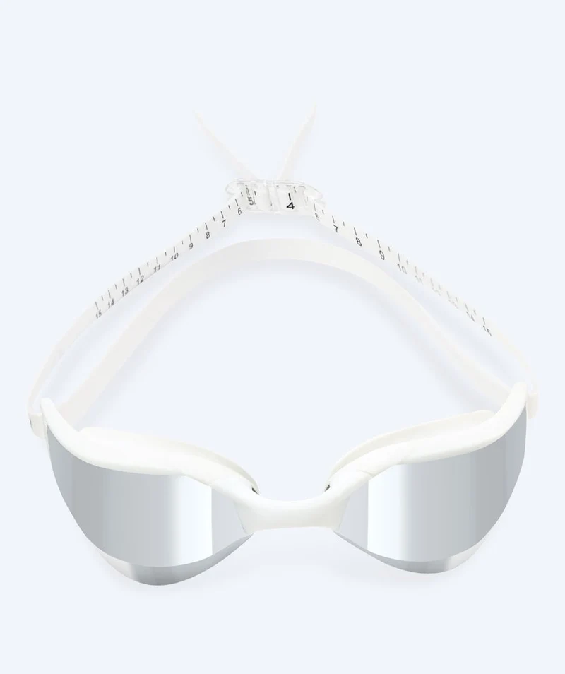 Watery Schwimmbrille - Instinct Ultra Mirror - Weiß/Silber