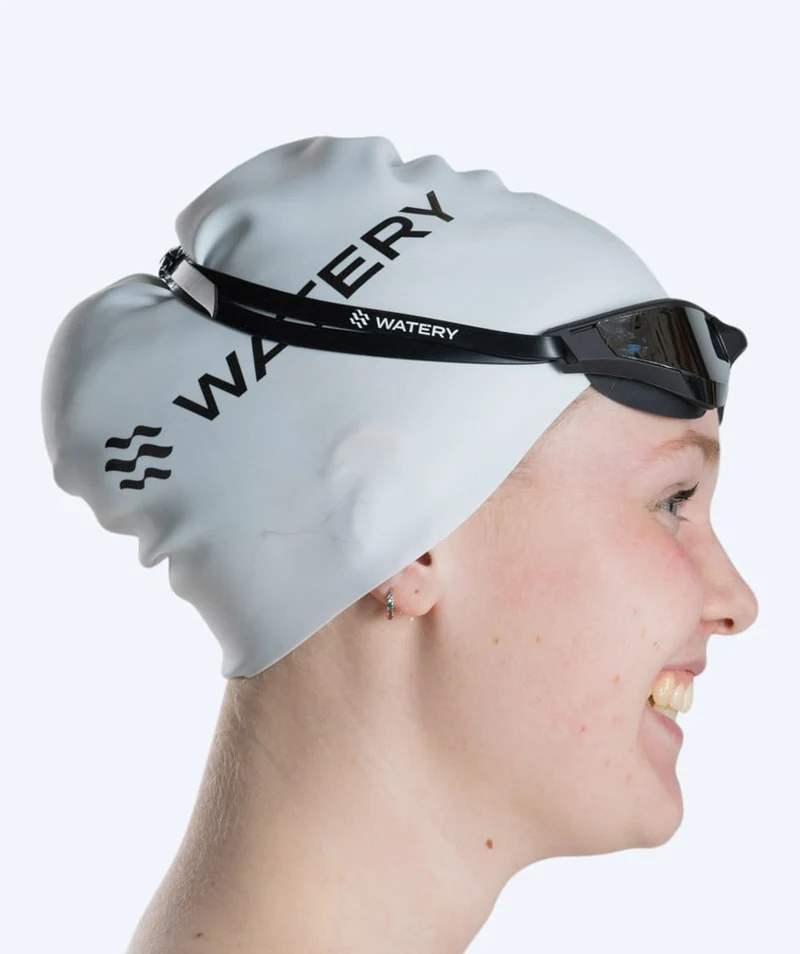 Watery Schwimmbrille - Instinct Ultra Mirror - Schwarz/Silber