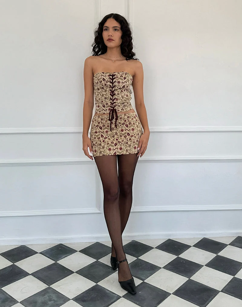 Heska Korsett-Top in Botanical Taupe