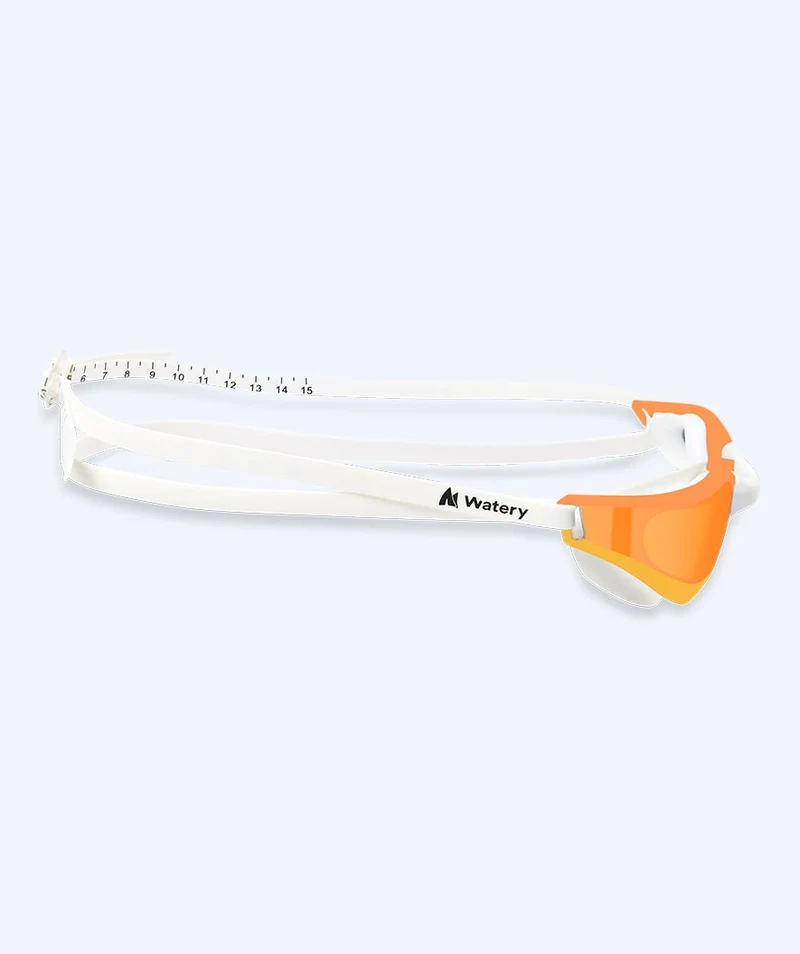 Watery Schwimmbrille - Instinct Mirror - Weiß/Gold