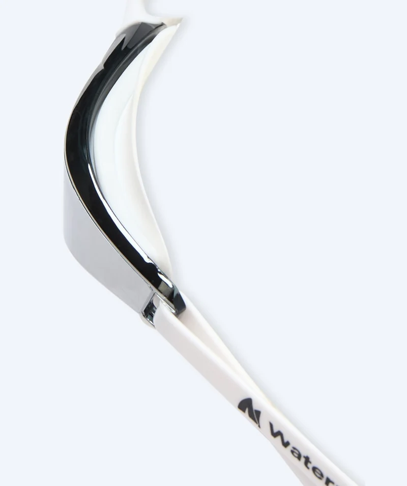 Watery Schwimmbrille - Instinct Mirror - Weiß/Silber