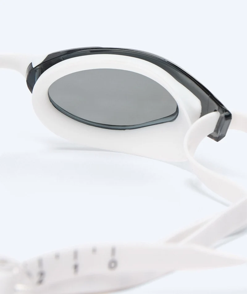 Watery Schwimmbrille - Instinct Mirror - Weiß/Silber