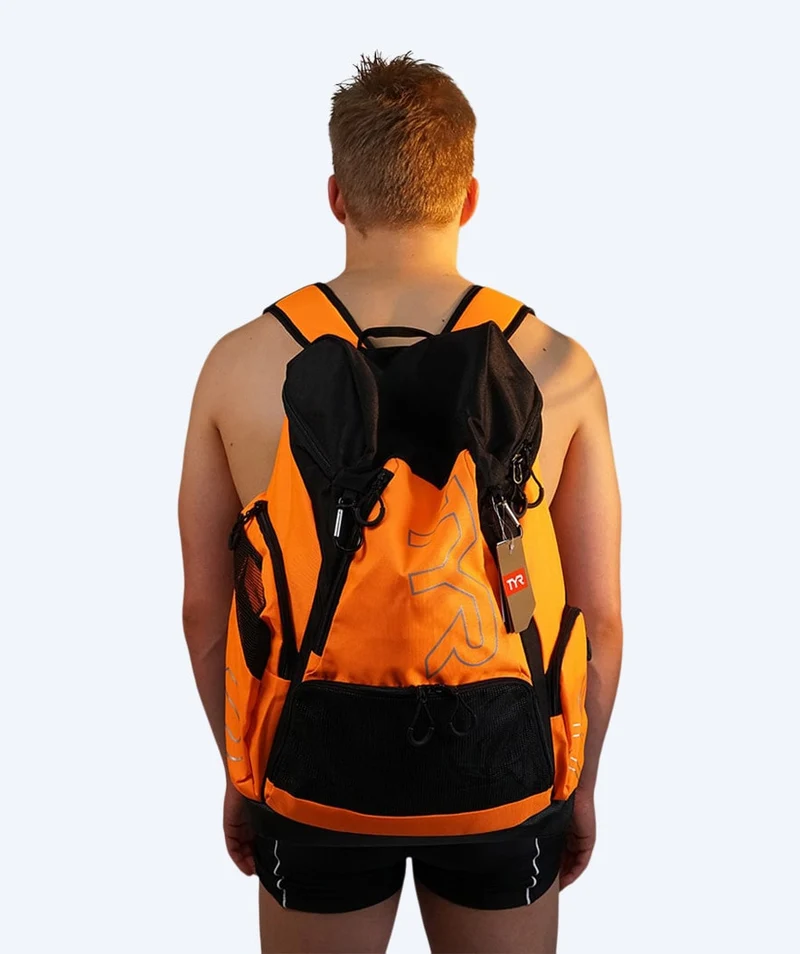 TYR Schwimmrucksack - Alliance Team 45L - Rot/Schwarz