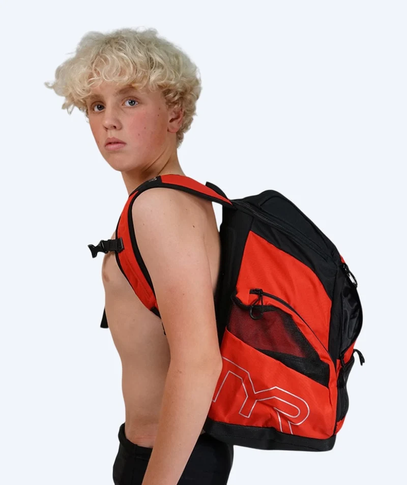 TYR Schwimmrucksack - Alliance Team 45L - Rot/Schwarz