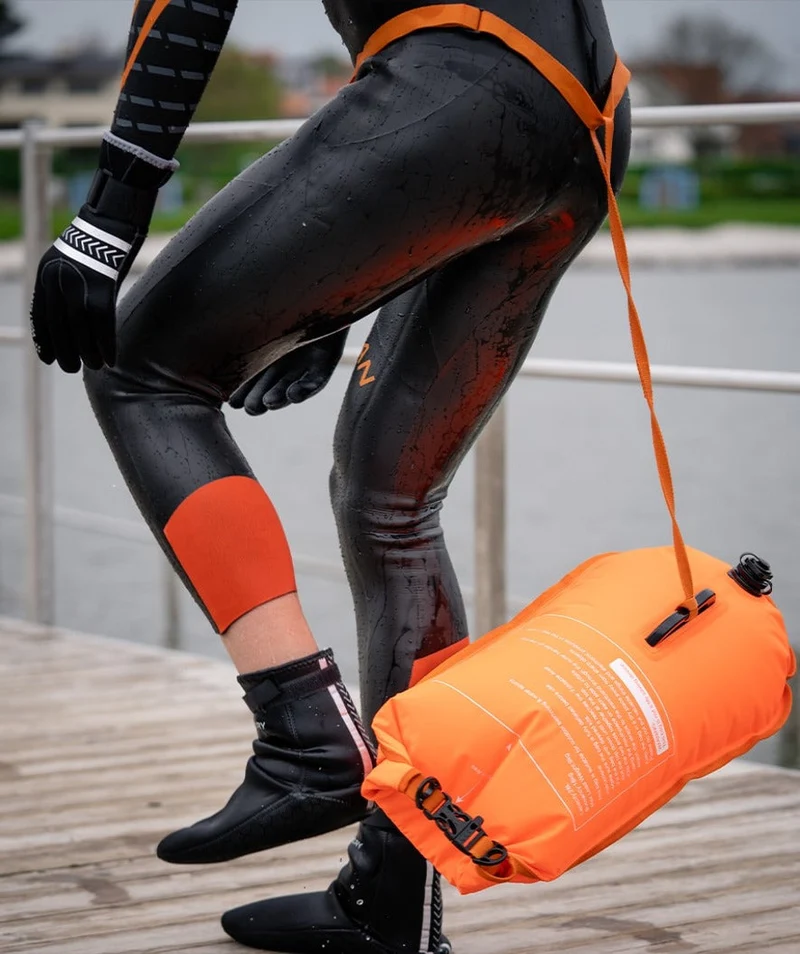 Watery Schwimmboje - Swim Buoy & Dry Bag 28L - Fluo Gelb