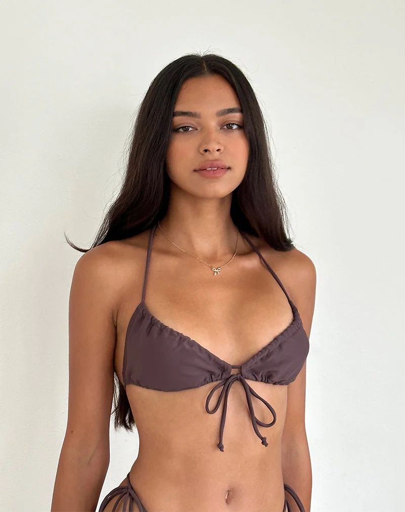 Kaia Bikinioberteil in Kaffee