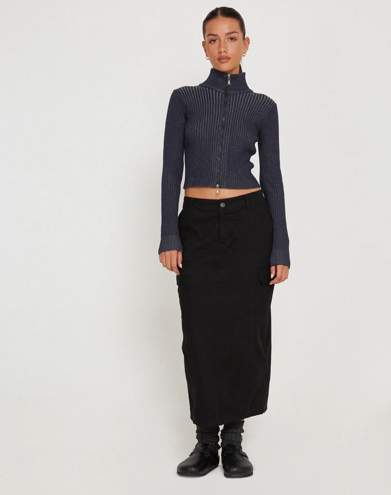Tuzifa Gekürzter Pullover in Navy