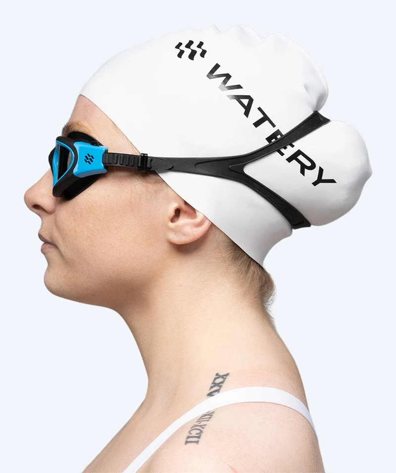 Watery Schwimmbrille für Freizeitschwimmer - Raven Active - Schwarz/Blau 1.0
