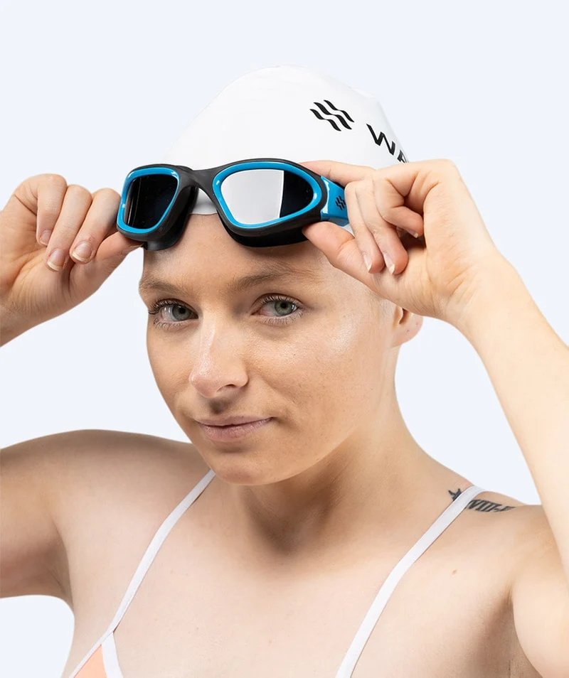 Watery Schwimmbrille für Freizeitschwimmer - Raven Active - Schwarz/Blau 1.0