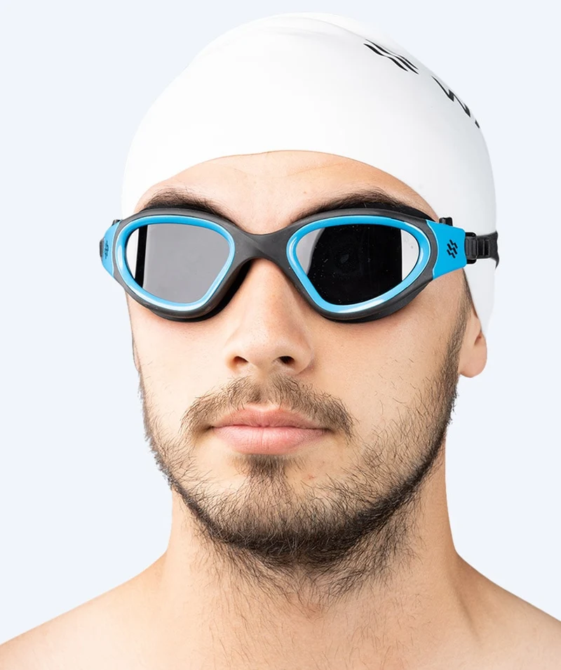Watery Schwimmbrille für Freizeitschwimmer - Raven Active - Schwarz/Blau 1.0