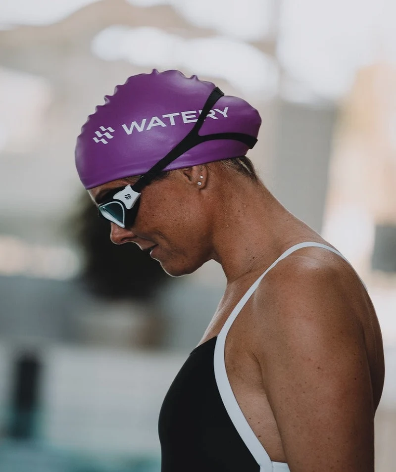 Watery Schwimmbrille für Freizeitschwimmer - Raven Active - Schwarz/Blau 1.0