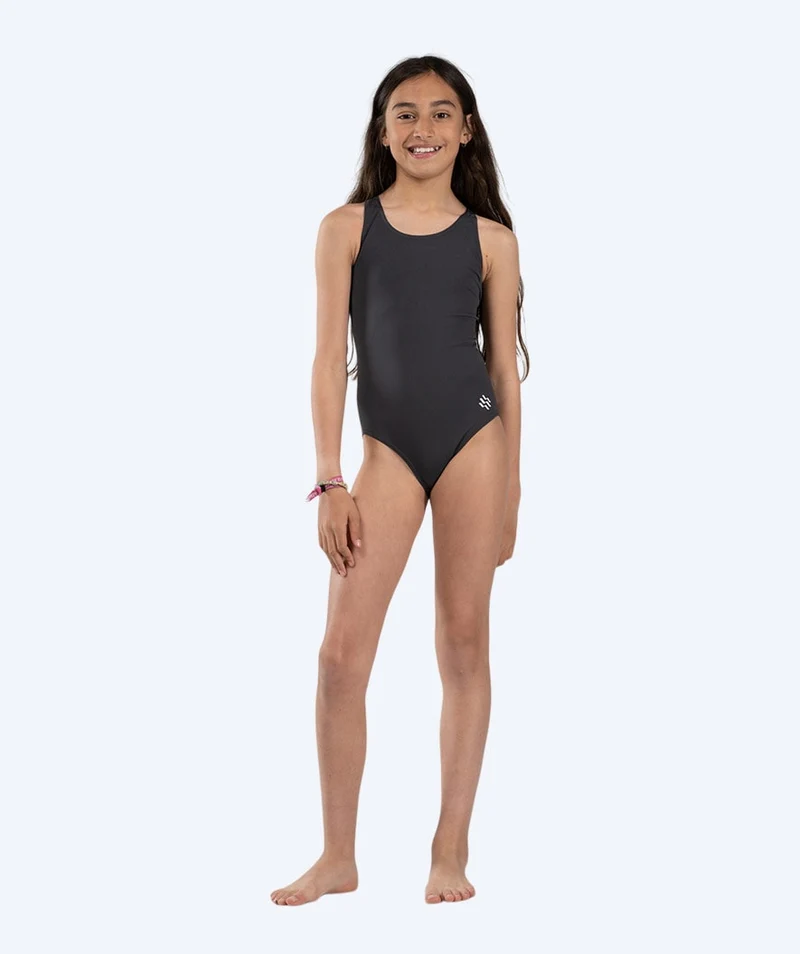 Watery Badeanzug für Mädchen - Eco Poolparty - Bone Grey