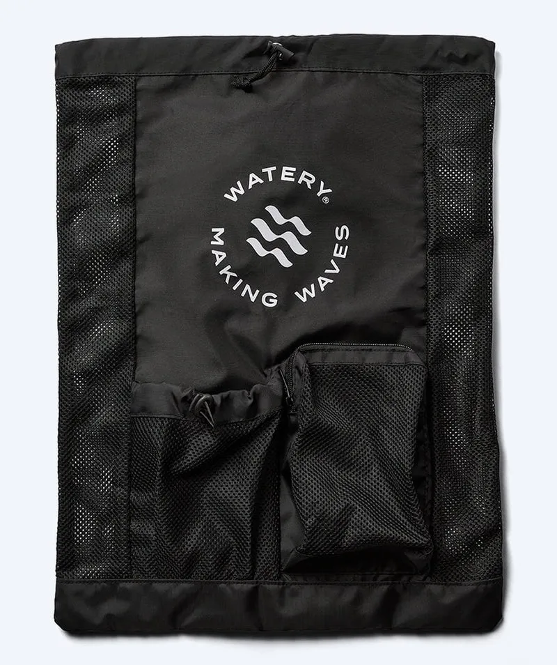 Watery Netzbeutel zum Schwimmen - Ultra Light 40L - Schwarz