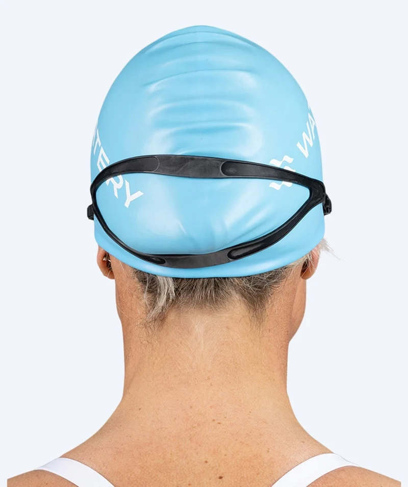 Watery Badekappe für langes Haar - Signature - Blau