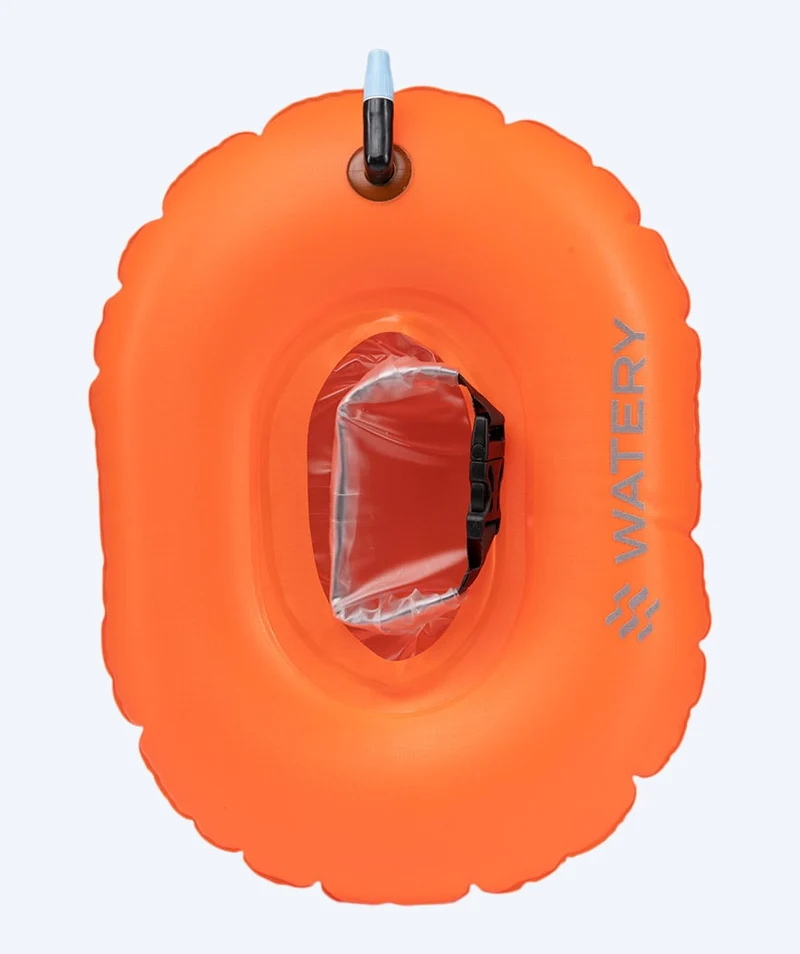 Watery Schwimmboje für Schwimmer - Donut - Orange