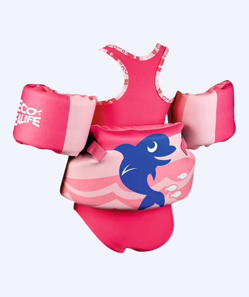 Beco Schwimmhilfe-Set (Schwimmgürtel und Schwimmflügel) für Kinder (2-6) - Sealife - Rosa