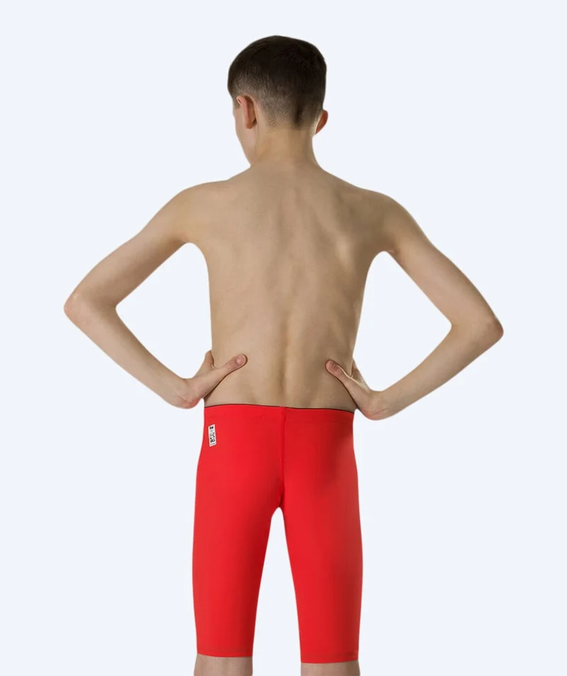 Speedo Wettkampf Badehose für Jungen - LZR Element - Rot/Silber (Limited 2026)